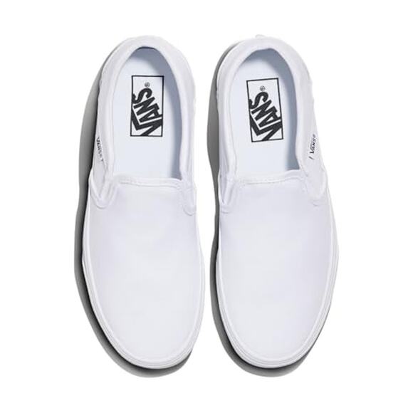 NWT Vans Women’s Asher Slip-On Sneakers True White Size 8 - Picture 4 of 7